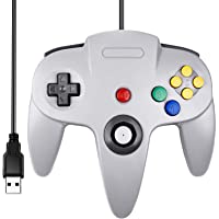 Classic N64 Controller, SAFFUN N64 Wired USB PC Game pad Joystick, N64 Bit USB Wired Game Stick Joy pad Controller for…