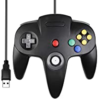 [USB Version] Classic N64 Controller, SAFFUN N64 Wired USB PC Game pad Joystick, N64 Bit USB Wired Game Stick for…