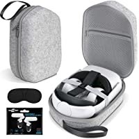 SARLAR Hard Carrying Case Compatible with Oculus Quest 2 Basic/Elite Version VR Gaming Headset and Touch Controllers…