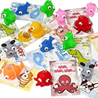 Kiddokids 28 Valentines Day Gift Cards with Popping out Eyes Stress Relief Pop Eyes Squeeze for Kids School Classroom…