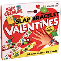 Silly Creature Valentines Slap Bracelets and Cards for Kids School Classrooms