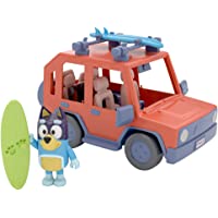 Bluey, 4WD Family Vehicle, with 1 Figure and 2 Surfboards | Customizable Car - Adventure Time | for Ages 3+