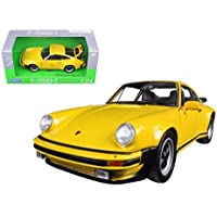 Porsche 1974 911 Turbo 3.0 Yellow 1/24 Diecast Model Car by Welly 24043