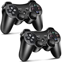 PS3 Controller 2 Pack Wireless Motion Sense Dual Vibration Upgraded Gaming Controller for Sony Playstation 3 with…