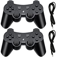 PS3 Wireless Controller, Playstation 3 Controller, Wireless Bluetooth Gamepad with USB Charger Cable for PS3 Console, 2…