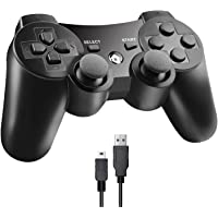 TOPSALE Wireless Controller Compatible with PS-3 Play-Station 3, Wireless Bluetooth Joystick with Charger Cable Cord…