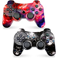 CHENGDAO Wireless Controller 2 Pack Compatible with Playstation 3 with High Performance Double Shock,Motion Control,USB…
