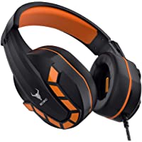 Kikc PS4 Gaming Headset with Mic for Xbox One, PS5, PC, Mobile Phone and Notebook, Controllable Volume Gaming Headphones…