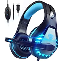 Pacrate Gaming Headset with Microphone for Laptop PS4 PS5 Mac Xbox One Headset Nintendo Gaming Headphones with…