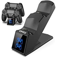 PS4 Controller Charger, PS4 Charger USB Charging Dock Station for Dualshock 4, Upgraded Fast-Charging Port for…
