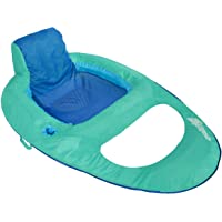 SwimWays Inflatable Soft Mesh Twist and Fold Spring Stable Relaxing Recliner Pool and Lake Float Lounger with Cup Holder…