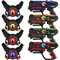 ArmoGear Laser Tag – Laser Tag Guns with Vests Set of 4 – Multi Player Lazer Tag Set for Kids Toy for Teen Boys & Girls…