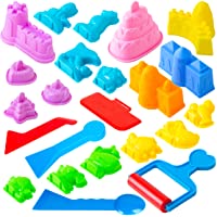 USA Toyz Sand Molds Beach Toys for Kids - 23pk Sand Castle Building Kit Sandbox Toys for Toddlers, Compatible with Any…