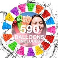 Family Made Company Water Balloons Instant Balloons Easy Quick Fill Balloons Splash Fun Rapid-Filling for Kids and…