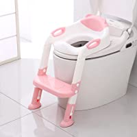 711TEK Potty Training Seat Toddler Toilet Seat with Step Stool Ladder,Potty Training Toilet for Kids Boys Girls Toddlers…