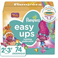 Pampers Easy Ups Training Pants Girls and Boys, 2T-3T (Size 4), 74 Count, Super Pack