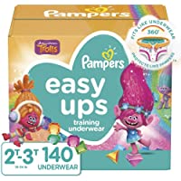 Pampers Easy Ups Training Pants Girls and Boys, 2T-3T (Size 4), 140 Count
