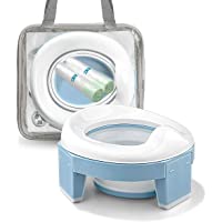 Portable Potty Training Seat for Toddler Kids - Foldable Training Toilet for Travel with Travel Bag and Storage Bag…
