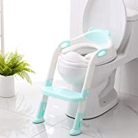 Potty Training Seat with Step Stool Ladder,SKYROKU Potty Training Toilet for Kids Boys Girls Toddlers-Comfortable Safe…