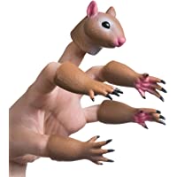 AQKILO Handi Squirrel Finger Hand Puppet Novelty Toys Finger Doll Props Animal Finger Puppet Gift for Kids
