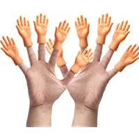 Yolococa Tiny Hands Finger Little Finger Puppets Mini Finger Hands Miniature Small Hands Tiktok 10 Pieces