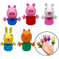 Ginsey Piece Finger Puppet Set, Peppa Pig, (Pack of 5)