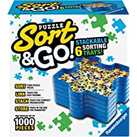 Ravensburger Sort and Go Jigsaw Puzzle Accessory - Sturdy and Easy to Use Plastic Puzzle Shaped Sorting Trays to…
