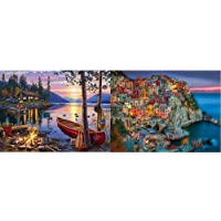 Buffalo Games - Darrell Bush - Canoe Lake - 1000 Piece Jigsaw Puzzle & Signature Collection - Cinque Terre - 1000 Piece…