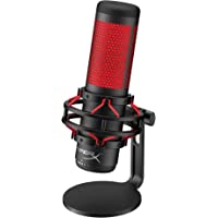 HyperX QuadCast - USB Condenser Gaming Microphone, for PC, PS4, PS5 and Mac, Anti-Vibration Shock Mount, Four Polar…