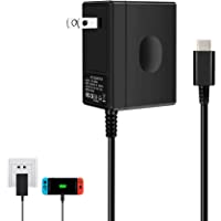 Charger for Nintendo Switch,AC adapter for Nintendo Switch - Fast Travel Wall Charger with 5FT USB Type C Cable 15V/2.6A…