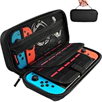 daydayup Switch Carrying Case Compatible with Nintendo Switch, with 20 Games Cartridges Protective Hard Shell Travel…