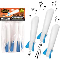 Stomp Rocket The Original Jr. Glow Rocket Refill Pack, 3 Rockets - Glows in The Dark, Outdoor Rocket Toy Gift for Boys…