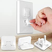 Outlet Covers (45 Pack) with Hidden Pull Handle Baby Proofing Plug Covers 3-Prong Child Safety Socket Covers Electrical…