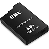 EBL Rechargeable Battery Pack High Capacity 1800mAh Battery Pack Compatible with Sony PSP 1000 1001