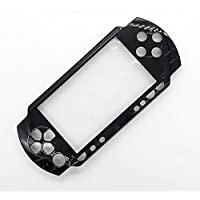 Front Face Plate Faceplate Shell Case Cover Replacement for Sony PSP 1000 1001 Fat (Black)