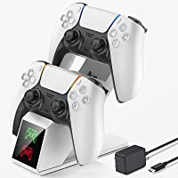 OIVO PS5 Controller Charger for Dualsense Charging Station, Dual PS5 Remote Charger Dock 5V/3A Fast Charging Stand with…