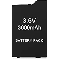 GASOPIC High Capacity Quality Real 3600mAh 3.6V Lithium Ion Rechargeable Battery Pack Replacement for Sony PSP 1000 PSP…