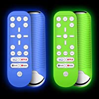 Playstation Media Remote Case, Glow in the dark，PS5 media remote cover (Fluorescent Green + Fluorescent Blue)