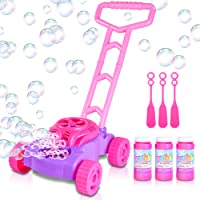 ArtCreativity Pink and Purple Bubble Lawn Mower for Toddlers | Electronic Bubble Blower Machine | Fun Bubbles Blowing…