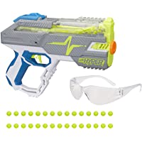 NERF Hyper Rush-40 Pump-Action Blaster, 30 Hyper Rounds, Eyewear, Up to 110 FPS Velocity, Easy Reload, Holds Up to 40…