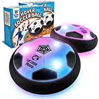 LLMoose Hover Ball for Boys & Girls - 2 LED Light Soccer Balls with Foam Bumpers