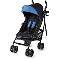 Summer 3Dlite+ Convenience Stroller, Blue/Matte Black – Lightweight Umbrella Stroller with Oversized Canopy, Extra-Large…