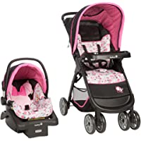 Disney Baby Minnie Mouse Amble Quad Travel System Stroller with Onboard 22 LT Infant Car Seat (Garden Delight)