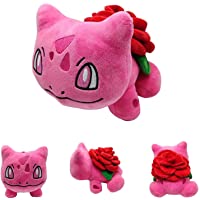 Valentine Day Bulbasaur Plush - 2022 New Pokemon Pink Rose Bulbasaur Plush, Cute Stuffed Animal Toy Decorations…