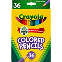 Crayola Colored Pencil Set, School Supplies, Assorted Colors, 36 Count, Long