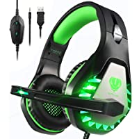 Pacrate Gaming Headset with Microphone for Laptop Xbox One Headset PS4 Headset Mac Gaming Headphones with Microphone…