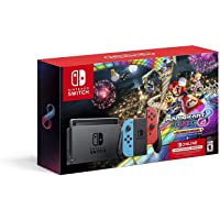 Nintendo Switch w/ Neon Blue & Neon Red Joy-Con + Mario Kart 8 Deluxe (Full Game Download) + 3 Month Nintendo Switch…