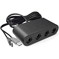 CLOUDREAM Adapter for Gamecube Controller, Super Smash Bros Switch Gamecube Adapter for WII U, Switch and PC. Support…