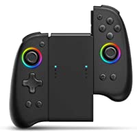 Joypad Controller, binbok Joypad Support 8 Colour Adjustable LED，Wake-up Function, Wireless Joy Con Controller with Dual…