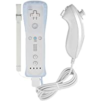 Remote Controller for Wii Nintendo,Yudeg Wii Remote and Nunchuck Controllers with Silicon Case for Wii and Wii U（not…